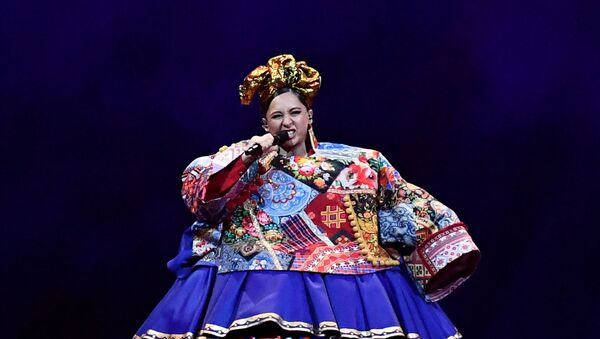 Participant Manizha of Russia performs during the final of the 2021 Eurovision Song Contest in Rotterdam, Netherlands, May 22, 2021. - Sputnik International
