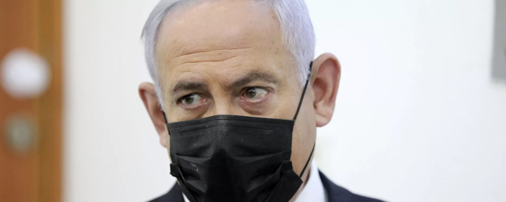 Israeli Prime Minister Benjamin Netanyahu attends a hearing evidence stage for his trial over alleged corruption crimes, at the Jerusalem district court, in Salah El-Din, East Jerusalem, Monday, April 5, 2021 - Sputnik International, 1920, 25.01.2022