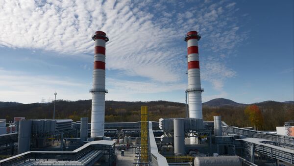 The territory of Dzhubginskaya Thermal Power Plant in Krasnodar - Sputnik International