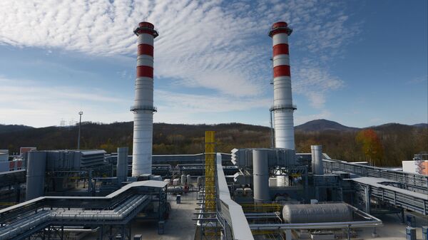 The territory of Dzhubginskaya Thermal Power Plant in Krasnodar - Sputnik International