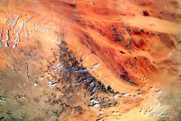 Вид из космоса на геологическое образование «Око Сахары», расположенное в Западной Африке - Sputnik International