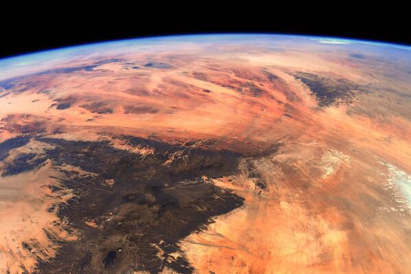 Вид из космоса на геологическое образование «Око Сахары», расположенное в Западной Африке - Sputnik International