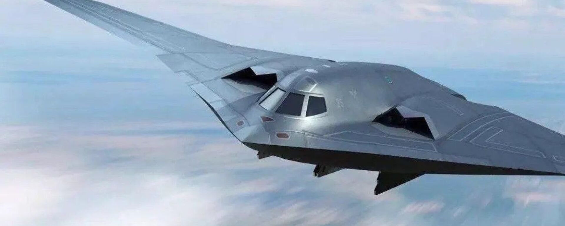 A concept art depicting China's People's Liberation Army's new-generation Xian H-20 stealth bomber - Sputnik International, 1920, 04.12.2023