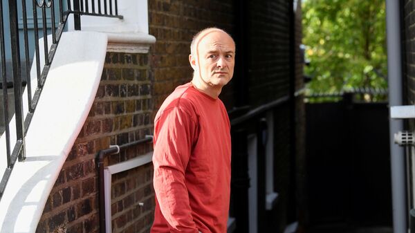 Former special advisor to British Prime Minister Boris Johnson, Dominic Cummings, looks on outside of his house, in London, Britain, May 4, 2021 - Sputnik International