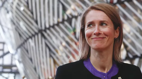 Estonia's Prime Minister Kaja Kallas arrives for an EU summit at the European Council building in Brussels, Tuesday, May 25, 2021. - Sputnik International