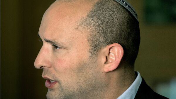  In this Monday, Feb. 16, 2015 file photo, Naftali Bennett, leader of the Jewish Home party, speaks during an interview to The Associated Press in Jerusalem. - Sputnik International