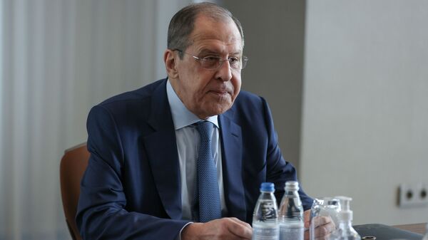 Russian Foreign Minister Sergei Lavrov attends a meeting with his Greek counterpart Nikos Dendias in Sochi, Russia May 24, 2021. - Sputnik International
