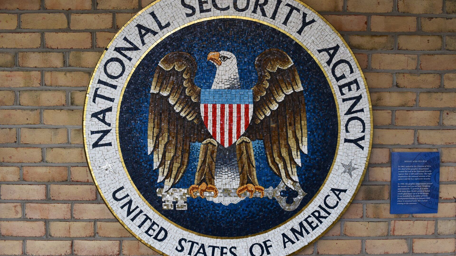 NSA National Cryptologic Museum - Mosaic of the NSA Seal - Sputnik International, 1920, 31.05.2021