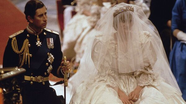 In this July 29, 1981 file photo, Britain's Prince Charles and Lady Diana Spencer are shown on their wedding day at St. Paul's Cathedral in London - Sputnik International