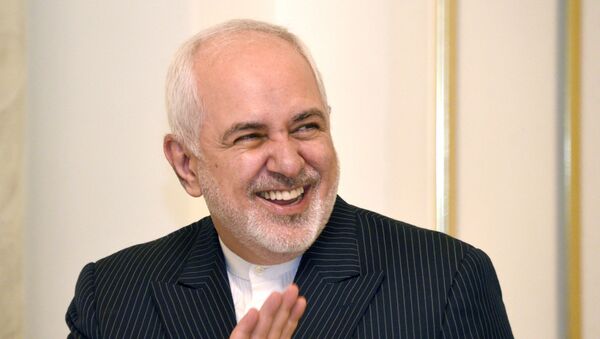 Iranian Foreign Minister Mohammad Javad Zarif gestures during a meeting with the acting Armenian PM in Yerevan on 26 May 2021. - Sputnik International