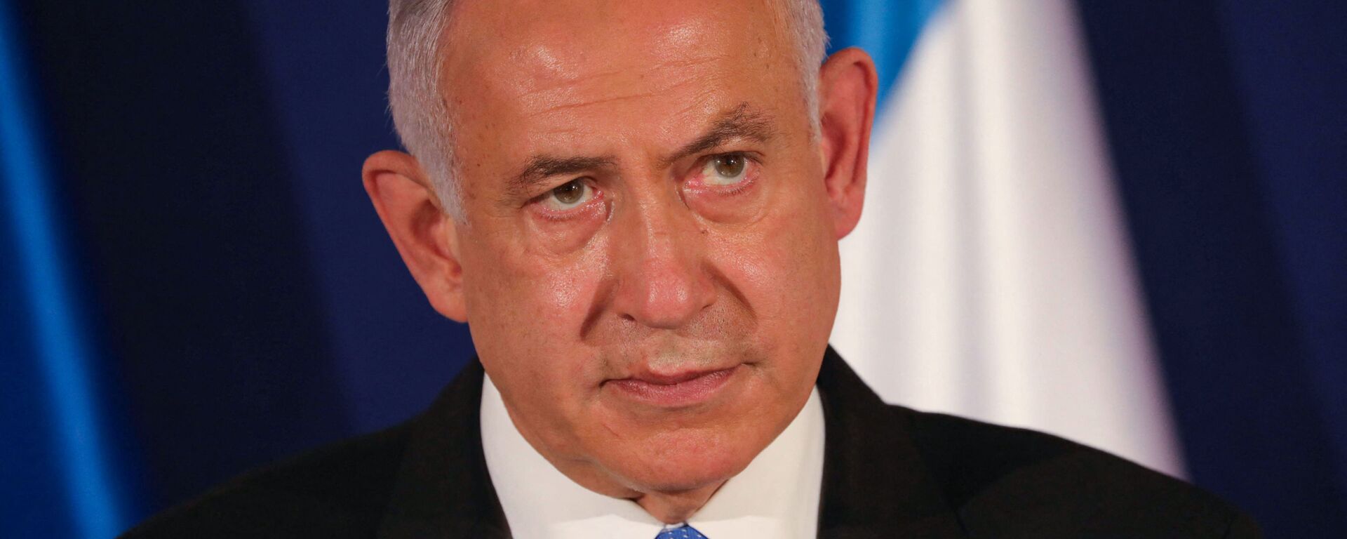 In this file photo taken on March 11, 2021 Israeli Prime Minister Benjamin Netanyahu speaks during a joint press conference with his Hungarian and Czech counterparts in Jerusalem - Sputnik International, 1920, 23.09.2023