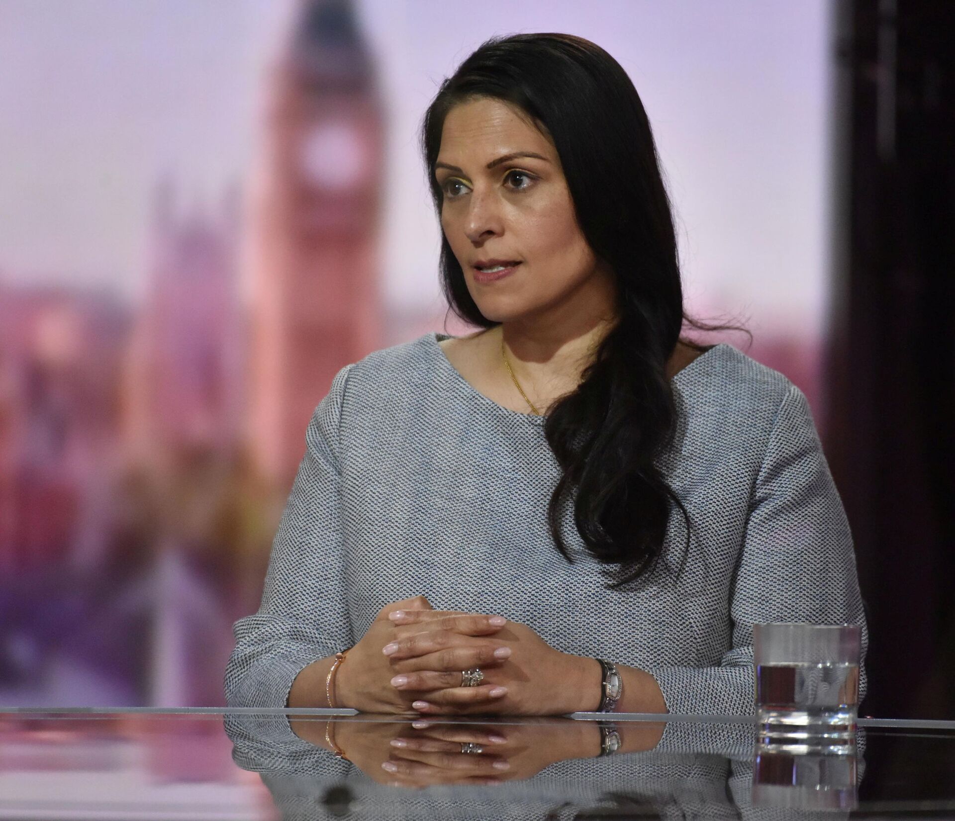 Britain's Home Secretary Priti Patel appears on BBC TV's The Andrew Marr Show in London, Britain May 23, 2021 - Sputnik International, 1920, 07.09.2021