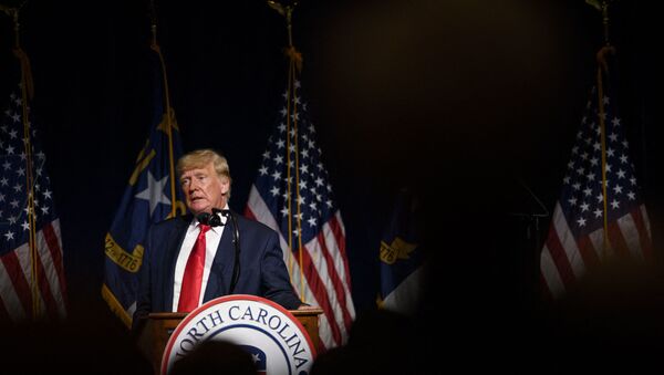 Former U.S. President Donald Trump addresses the NCGOP state convention on June 5, 2021 in Greenville, North Carolina. The event is one of former U.S. President Donald Trumps first high-profile public appearances since leaving the White House in January.  - Sputnik International