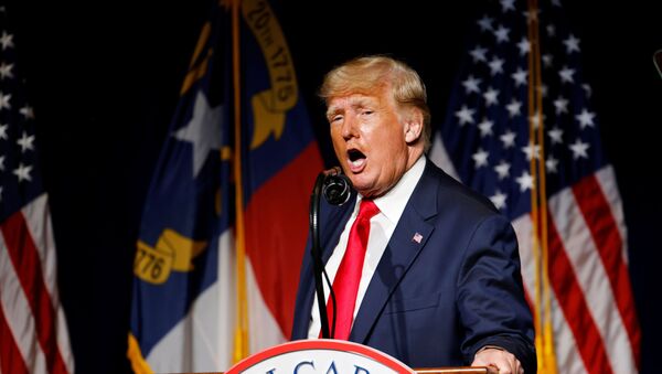 Former U.S. President Donald Trump speaks at the North Carolina GOP convention dinner in Greenville, North Carolina, U.S. June 5, 2021.   - Sputnik International