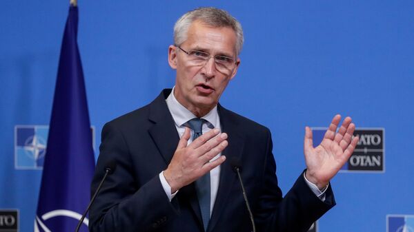 NATO Secretary-General Stoltenberg and Lithuanian Prime Minister Simonyte give press conference in Brussels - Sputnik International