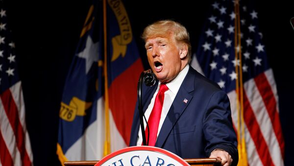 Former U.S. President Donald Trump speaks at the North Carolina GOP convention dinner in Greenville, North Carolina, U.S. June 5, 2021. - Sputnik International