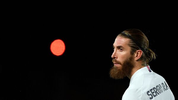 Real Madrid's Spanish defender Sergio Ramos looks on during the UEFA Champions League round of 16 second leg football match between Real Madrid CF and Atalanta at the Alfredo di Stefano stadium in Valdebebas, on the outskirts of Madrid on March 15, 2021 - Sputnik International
