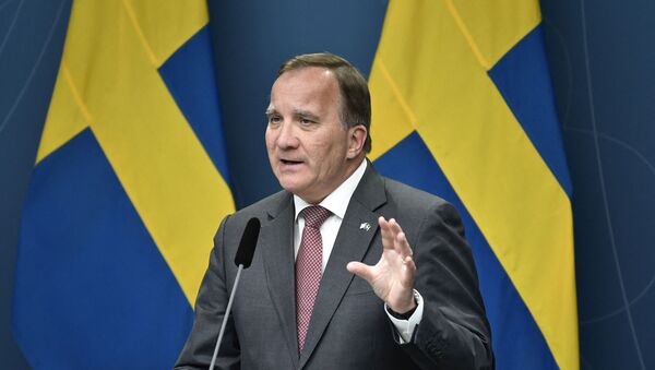 Sweden's Prime Minister Stefan Lofven speaks on June 17, 2021 during a press conference at Rosenbad in Stockholm after the Sweden Democrats' request for a vote on a motion of censure.  - Sputnik International