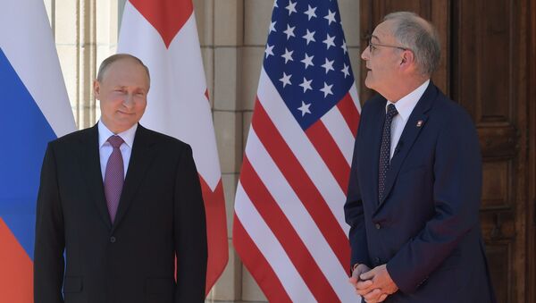 Russian President Vladimir Putin and US President Joe Biden Meet in Geneva  - Sputnik International
