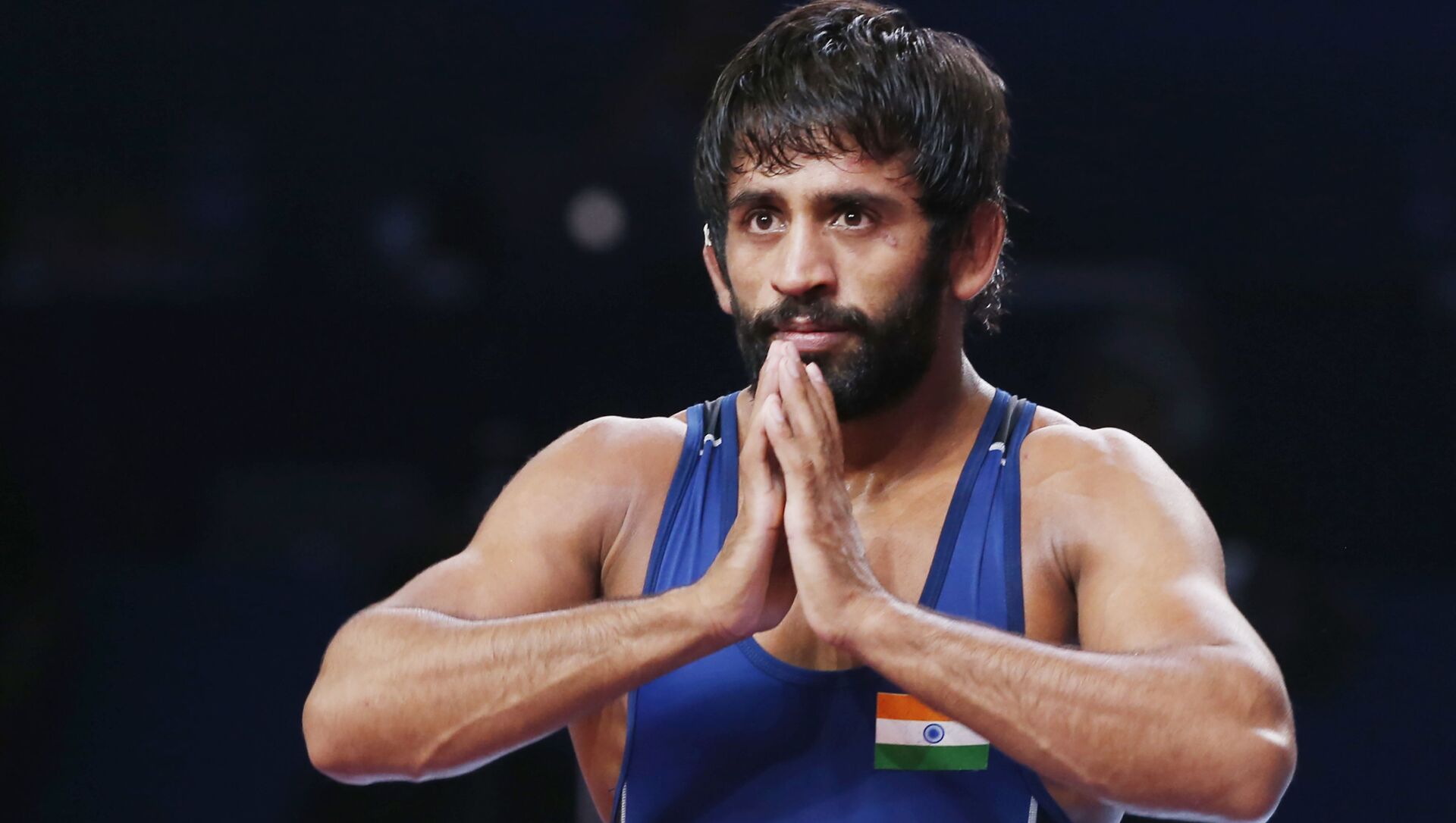 Bajrang Punia of India reacts as he won the bronze match of the men's 65kg category against Tulga Tumur Ochir of Mongolia during the Wrestling World Championships in Nur-Sultan, Kazakhstan, Friday, Sept. 20, 2019 - Sputnik International, 1920, 18.06.2021