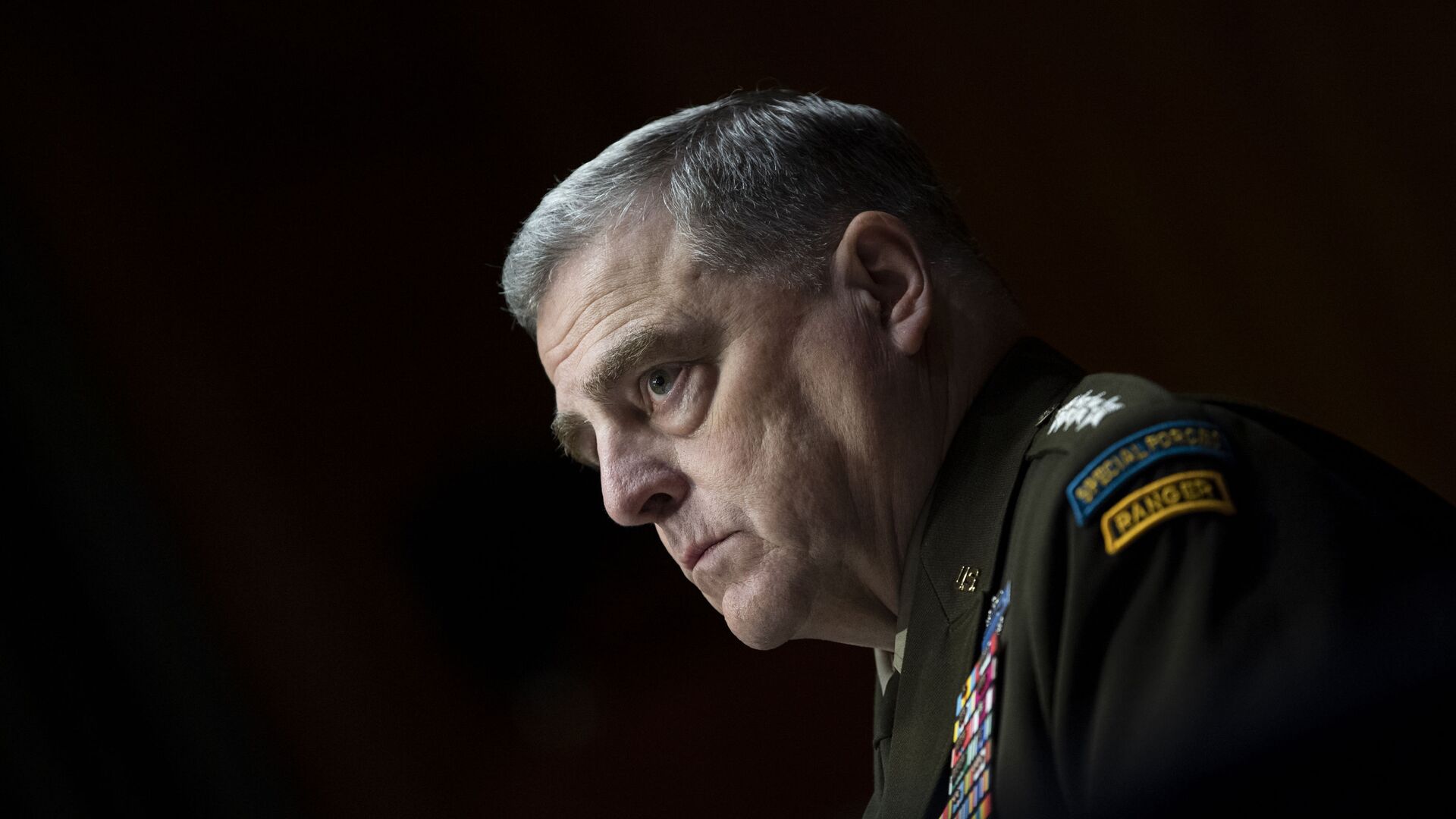 Chairman of the Joint Chiefs Chairman Gen. Mark Milley testifies before a Senate Appropriations Committee hearing to examine proposed budget estimates and justification for fiscal year 2022 for the Department of Defense in Washington on Thursday, June 17, 2021. - Sputnik International, 1920, 16.07.2021
