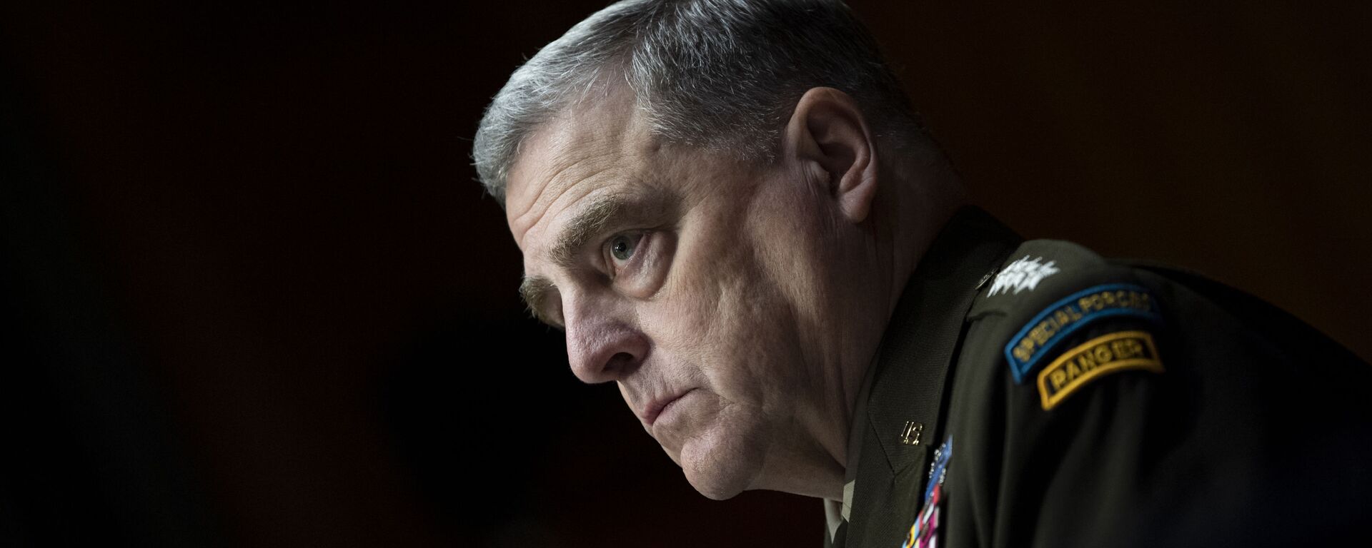 Chairman of the Joint Chiefs Chairman Gen. Mark Milley testifies before a Senate Appropriations Committee hearing to examine proposed budget estimates and justification for fiscal year 2022 for the Department of Defense in Washington on Thursday, June 17, 2021. - Sputnik International, 1920, 10.11.2022