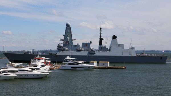 British Royal Navy's Type 45 destroyer HMS Defender arrives at the Black Sea port of Odessa, Ukraine June 18, 2021.  - Sputnik International