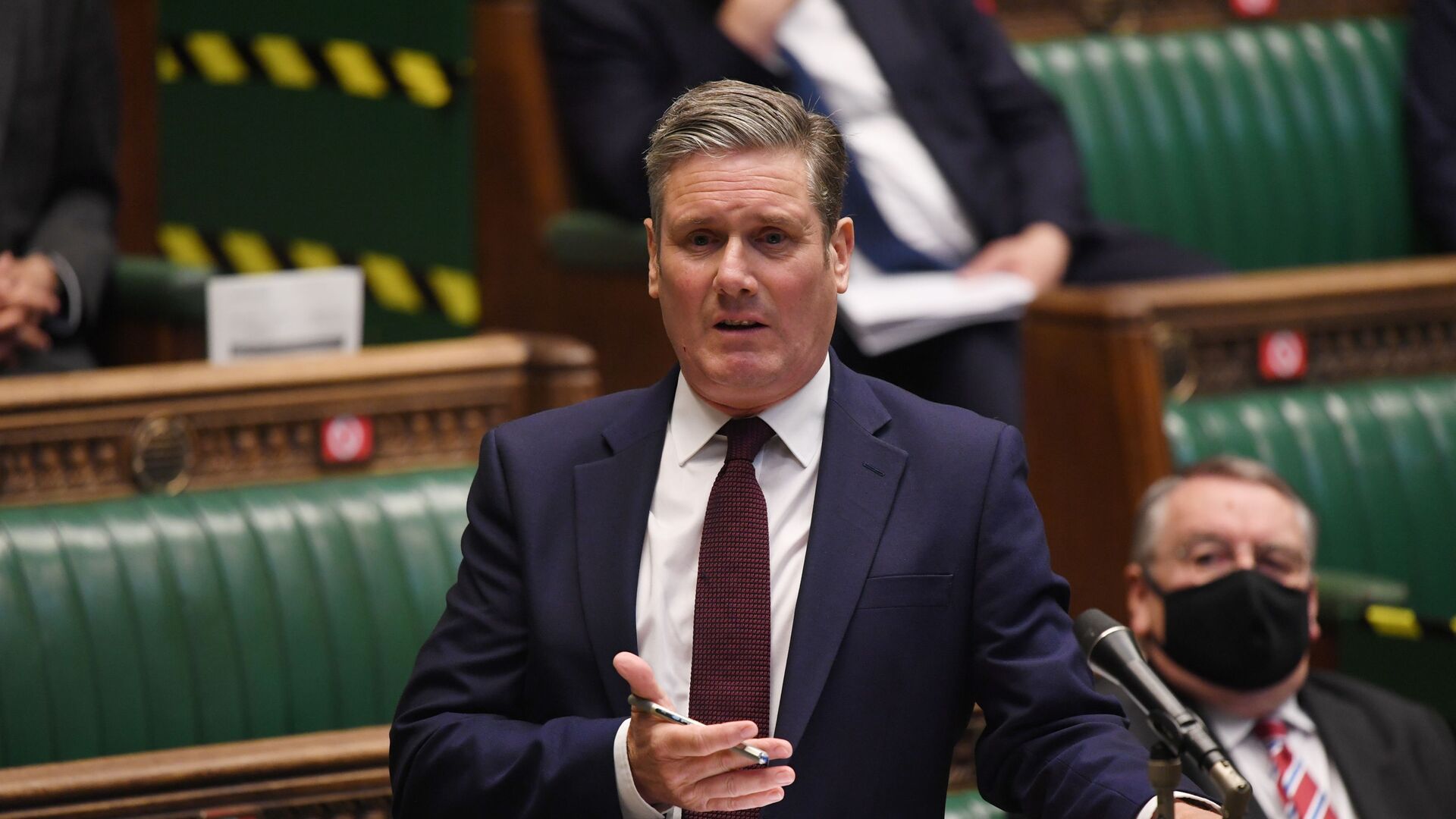 Britain's Labour Party leader, Keir Starmer speaks during a session in Parliament, in London - Sputnik International, 1920, 27.06.2021