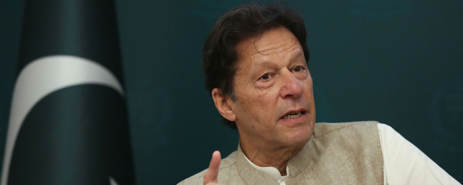Pakistan's Prime Minister Imran Khan speaks during an interview with Reuters in Islamabad, Pakistan June 4, 2021 - Sputnik International, 1920, 09.12.2021