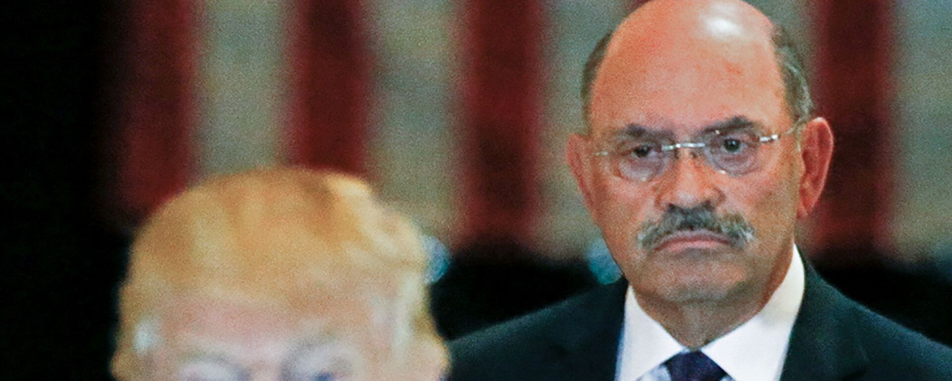 Trump Organization chief financial officer Allen Weisselberg looks on as then-U.S. Republican presidential candidate Donald Trump speaks during a news conference at Trump Tower in Manhattan, New York, U.S., May 31, 2016. - Sputnik International, 1920, 12.07.2021