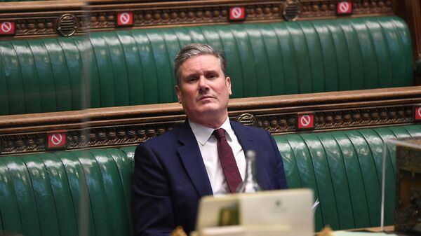 Britain's Labour Party leader, Keir Starmer attends a session in Parliament, in London - Sputnik International