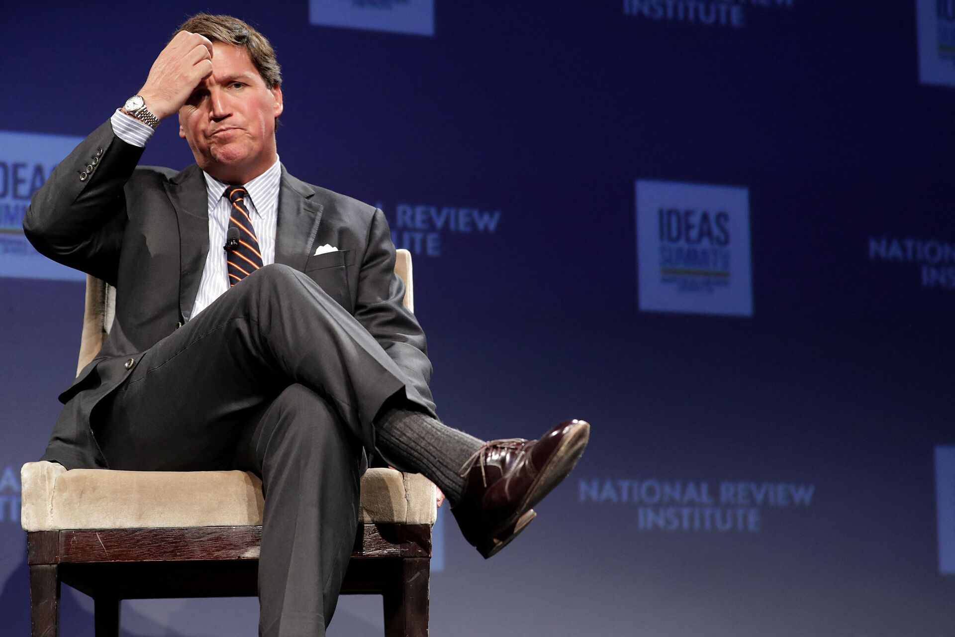 WASHINGTON, DC - MARCH 29: Fox News host Tucker Carlson discusses 'Populism and the Right' during the National Review Institute's Ideas Summit at the Mandarin Oriental Hotel March 29, 2019 in Washington, DC. - Sputnik International, 1920, 07.09.2021