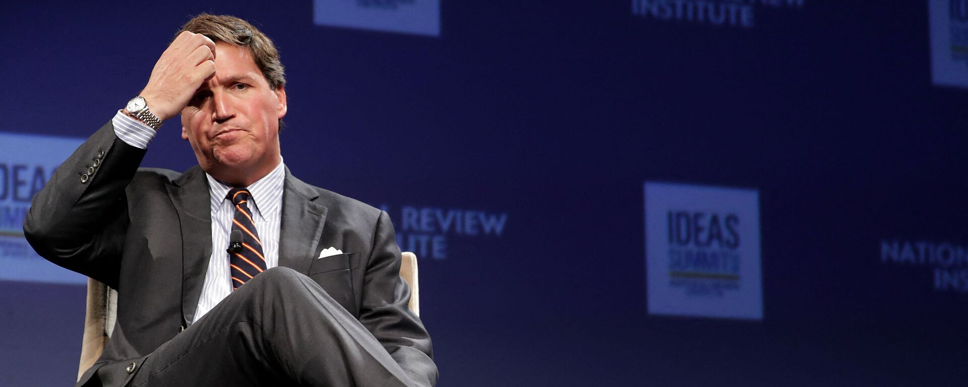 WASHINGTON, DC - MARCH 29: Fox News host Tucker Carlson discusses 'Populism and the Right' during the National Review Institute's Ideas Summit at the Mandarin Oriental Hotel March 29, 2019 in Washington, DC. - Sputnik International, 1920, 08.05.2023