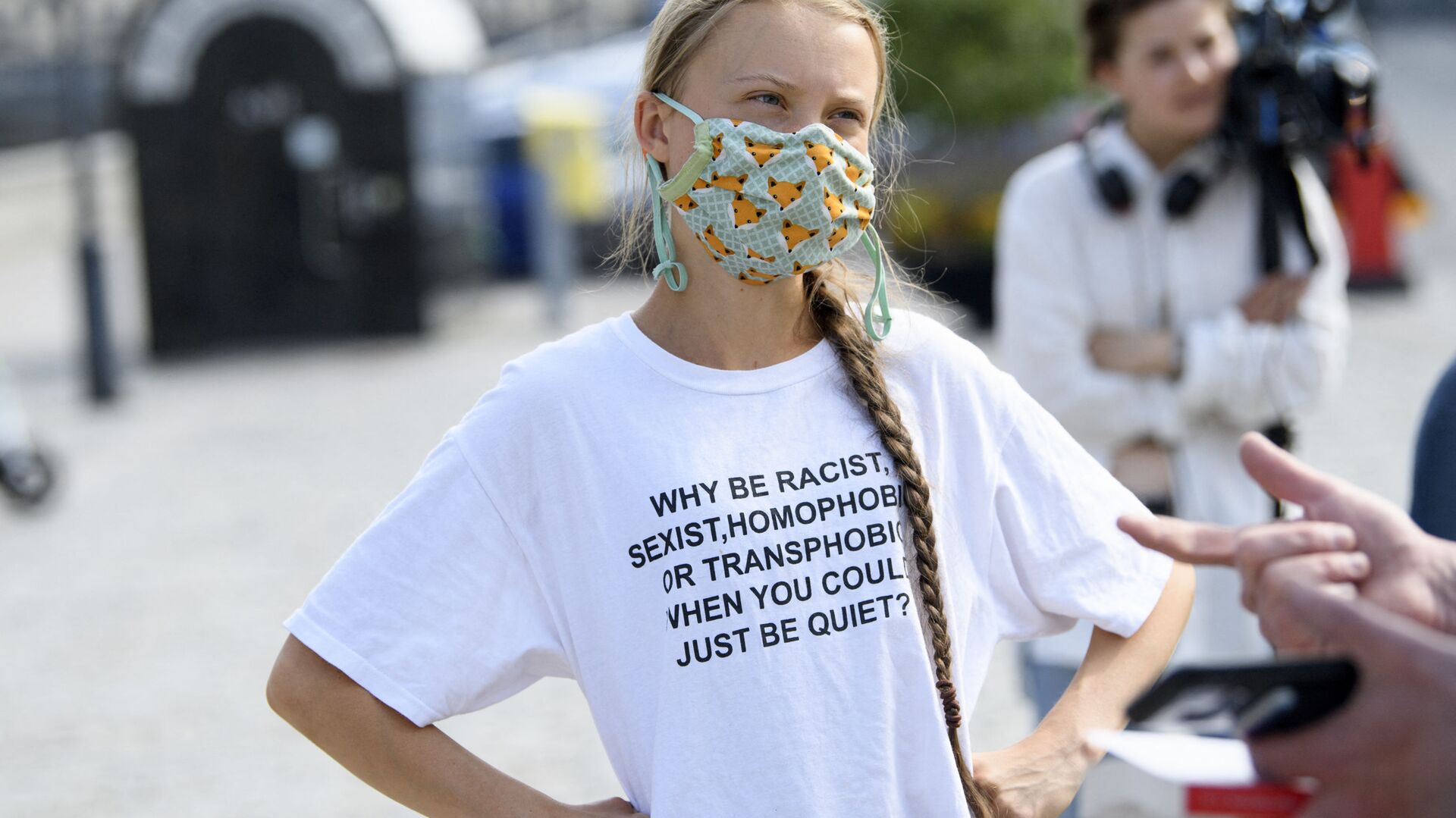 Swedish climate activist Greta Thunberg and other climate protesters gather for a protest against climate change in front of the Swedish parliament building in Stockholm, Sweden, on June 18, 2021. - Sputnik International, 1920, 12.07.2021