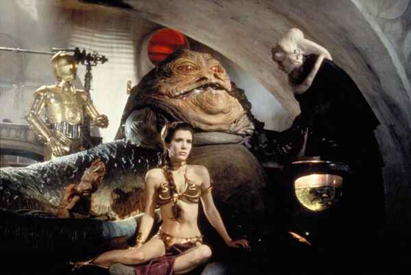 An iconic Princess Leia scene from Star Wars: Return of the Jedi, 1983. - Sputnik International