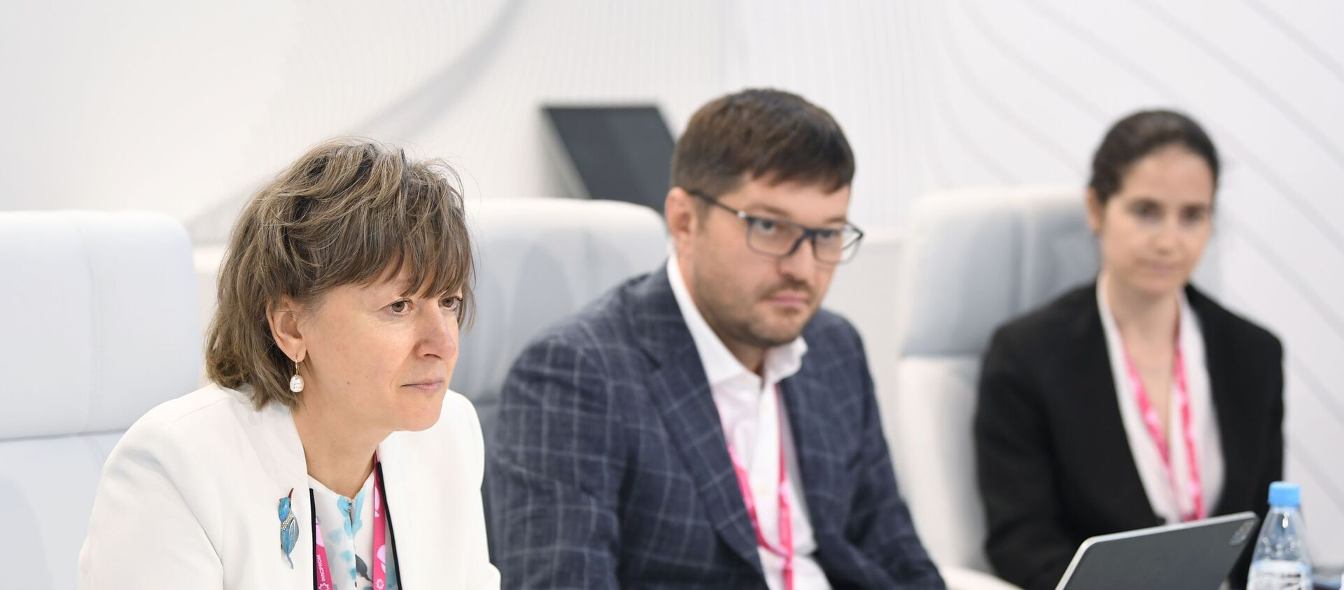 Russian Export Centre CEO Veronika Nikishina and Italian Minister of Economic Development Giancarlo Giorgetti. - Sputnik International, 1920, 06.07.2021