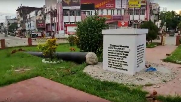  1971 Bangladesh Liberation War Memorial removed from Post Office and placed at Lichu Bagan, Tripura - Sputnik International