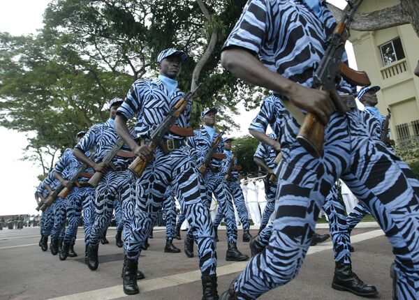 Soldiers during a parade in Ivory Coast. - Sputnik International