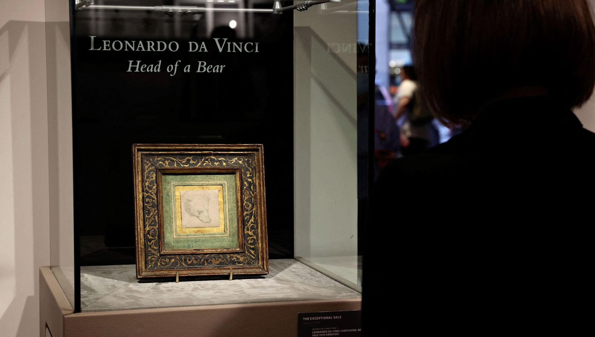 Leonardo da Vinci's 'Head of a Bear' is on display at Christie's on May 11, 2021 in New York City. Christie's will offer the rare 2 ѕ x 2 ѕ inches (7 x 7 cm) silverpoint drawing during a live auction in London on July 8, 2021 - Sputnik International, 1920, 11.07.2021