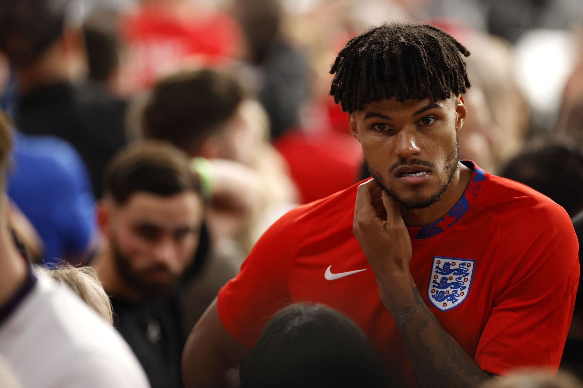 Soccer Football - Euro 2020 - Final - Italy v England - Wembley Stadium, London, Britain - July 11, 2021 England's Tyrone Mings looks dejected after the match  - Sputnik International, 1920, 07.09.2021