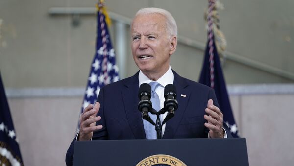 President Joe Biden delivers a speech on voting rights at the National Constitution Center, Tuesday, July 13, 2021, in Philadelphia. - Sputnik International