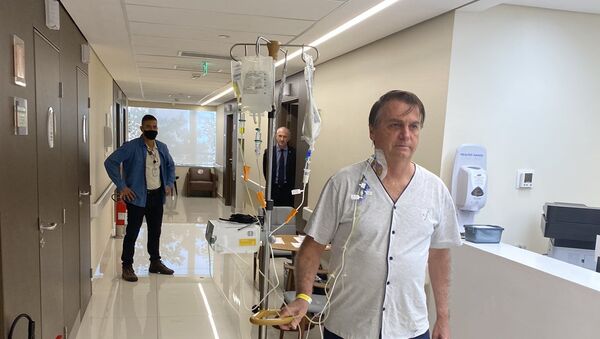 Brazilian President Jair Bolsonaro in hospital, 16 July 2021 - Sputnik International