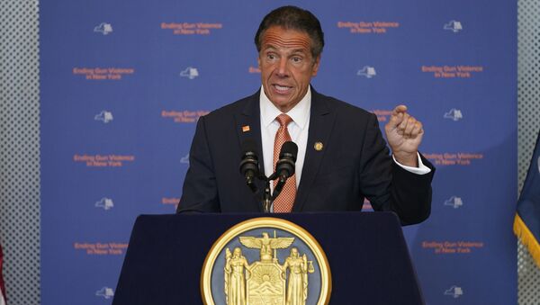 New York Governor Andrew Cuomo speaks in New York, Tuesday, 6 July 2021 - Sputnik International