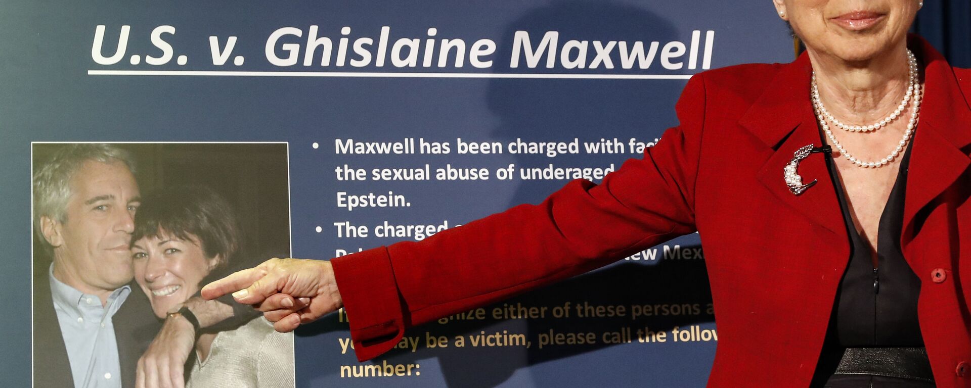 In this Thursday, July 2, 2020, file photo, Audrey Strauss, Acting United States Attorney for the Southern District of New York, gestures as she speaks during a news conference to announce charges against Ghislaine Maxwell for her alleged role in the sexual exploitation and abuse of multiple minor girls by Jeffrey Epstein, in New York - Sputnik International, 1920, 04.10.2021
