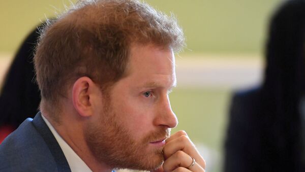Britain's Prince Harry, Duke of Sussex, attends a roundtable discussion on gender equality with The Queen's Commonwealth Trust (QCT) and One Young World at Windsor Castle, Windsor, Britain October 25, 2019. - Sputnik International