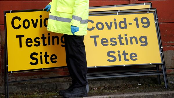 FILE PHOTO: Mobile testing centre amid the outbreak of the coronavirus disease (COVID-19) in the Moston area of Manchester - Sputnik International