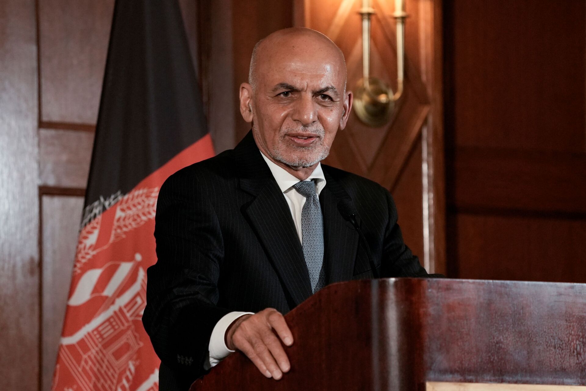 Afghanistan's President Ashraf Ghani speaks during a news conference following his meeting with U.S. President Joe Biden, at the Willard Hotel in Washington, D.C., U.S., June 25, 2021 - Sputnik International, 1920, 07.09.2021