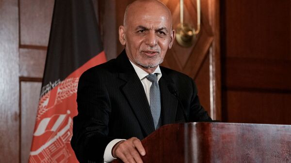 Afghanistan's President Ashraf Ghani speaks during a news conference following his meeting with U.S. President Joe Biden, at the Willard Hotel in Washington, D.C., U.S., June 25, 2021 - Sputnik International
