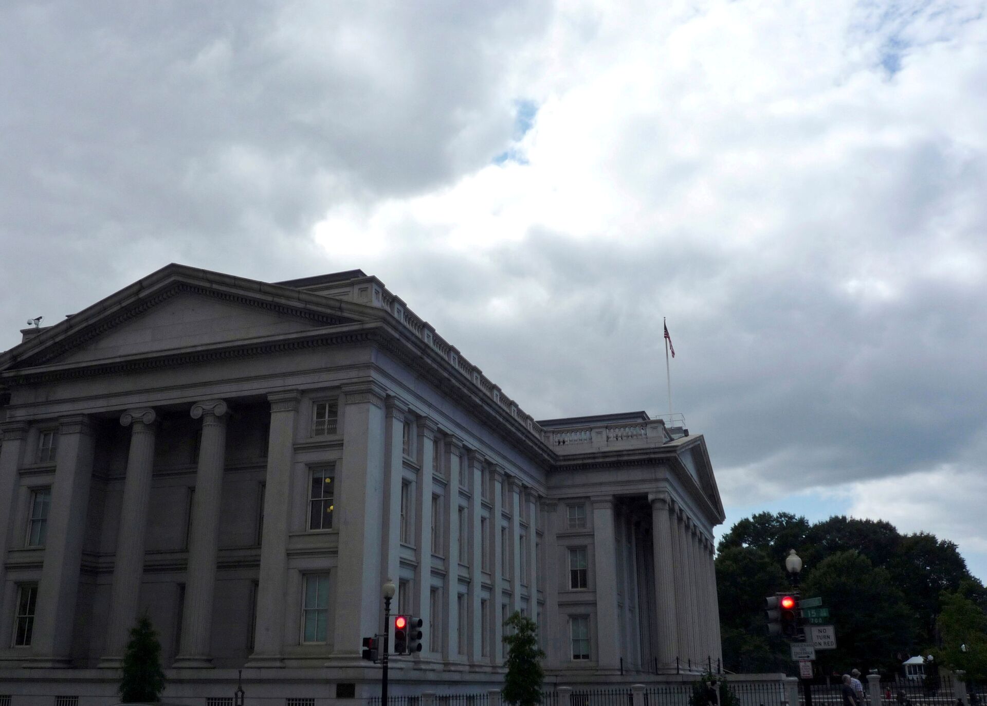 The U.S. Treasury building is seen in Washington, September 29, 2008.  - Sputnik International, 1920, 28.02.2022