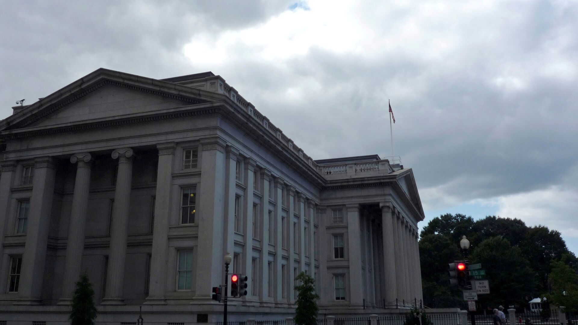 The U.S. Treasury building is seen in Washington, September 29, 2008.  - Sputnik International, 1920, 21.07.2021